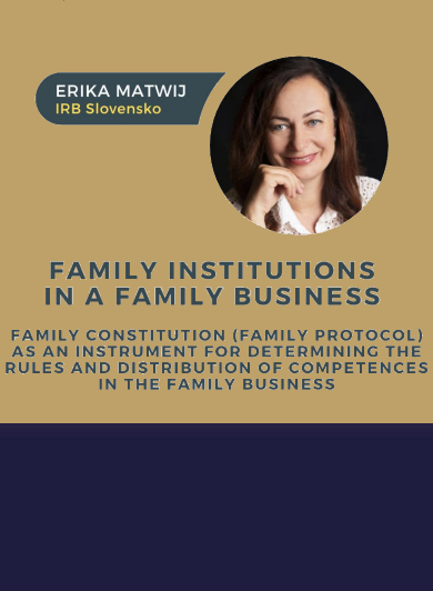 Family Institutions in a Family Business